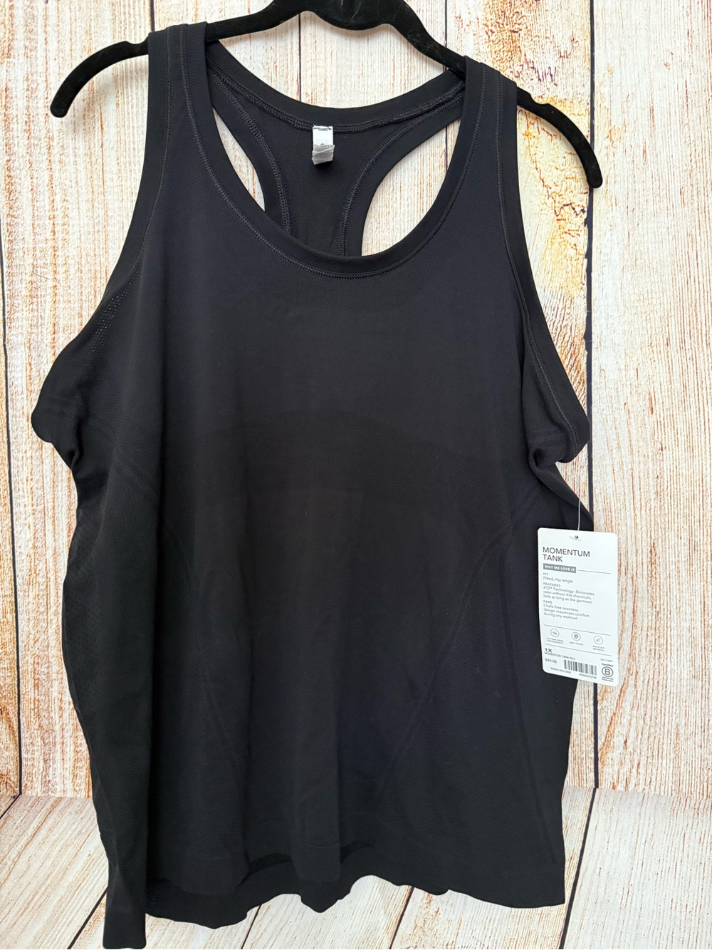 Athleta Black Racerback Momentum Tank